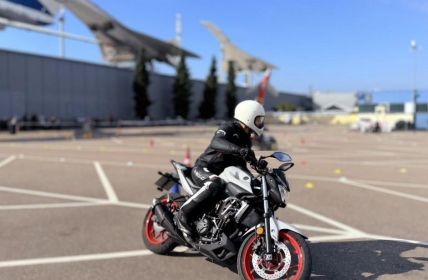 Kostenloses MotoGymkhana Fahrsicherheitstraining mit Pylonen-Parcours im Technik Museum (Foto: TMSNHSP)