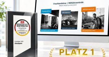 clickApoint erneut Bestes Transportbörse Online-Portal 2026 dank hoher (Foto: GPSoverIP GmbH)